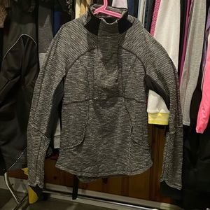 Lightly used lululemon pull over zip up neck